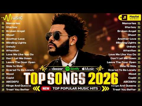Billboard 💎 Pop Songs 2026 🔥 Bruno Mars, The Weeknd, Ed Sheeran, Charlie Puth, Maroon 5, Ava Max