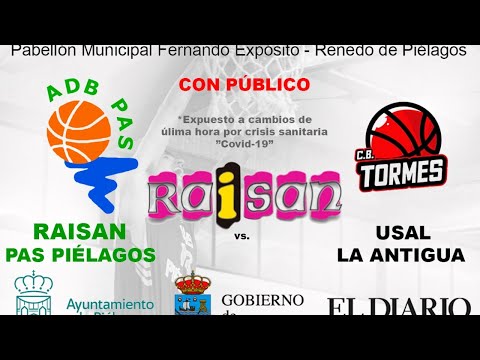 Partido de Baloncesto de Liga EBA A-B: Raisan Pas Piélagos - Usal La Antigua