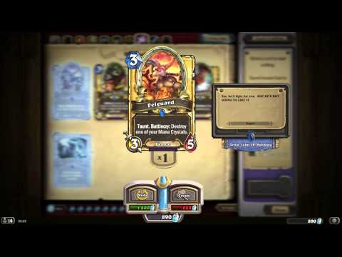 Felguard HD Hearthstone Golden Card Spotlight