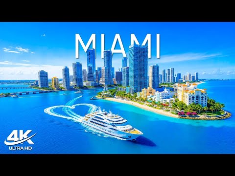 [4K] Miami 🇺🇸 Scenic Coastline, Luxury Cruise & Vibrant City Views
