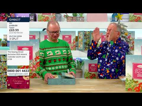 24/10/2025 - SewingStreet Live with John Scott: Advent Calendar 2025 Launch