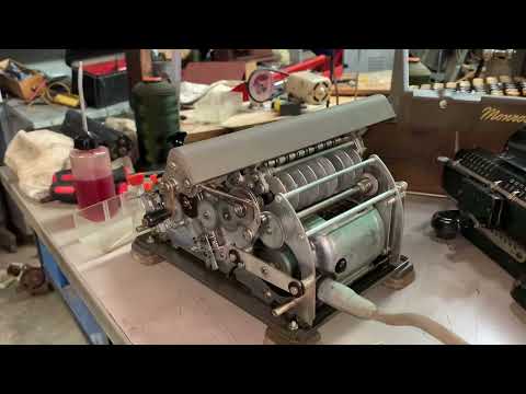 Monroe Mechanical calculator automatic division