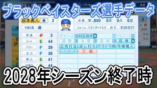 【パワプロ2021】ブラックベイスターズ2028年シーズン終了時選手データ