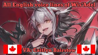 [Arknights] Wis'Adel's (Walter) EN voice lines