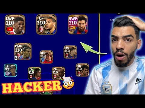 OMG!! I PLAYED VS A HACKER 😱 All players 110 rating in Efootball