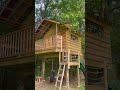 The coolest treehouse build #treehouse #howtobuildatreehouse