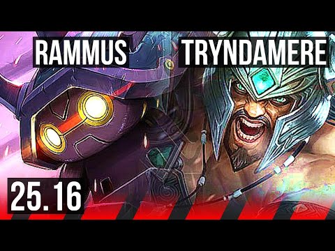 RAMMUS vs TRYNDAMERE (TOP) | NA Grandmaster | 25.16