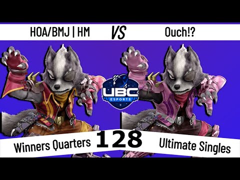 UBC Weekly #128 - Winners Quarter Final - HOA/BMJ | HM (Wolf) Vs. Ouch!? (Wolf) - SSBU