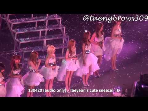 [HD] 130420 SNSD Taeyeon's Cute Sneezing @ 2nd Japan Arena Tour