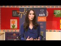 Kate makes first speech as Duchess of Cambridge.