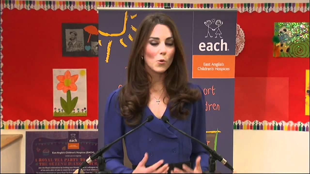 Kate makes first speech as Duchess of Cambridge - YouTube