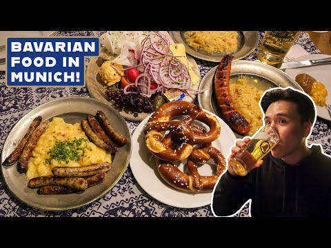 BAVARIAN FOOD TOUR in MUNICH! | German Food Vlog