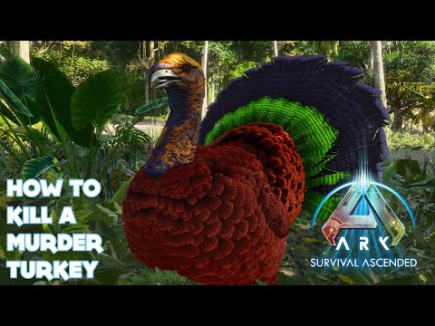 BEST WAY TO KILL A MURDER TURKEY!! -- ASA #arksurvivalascended #ark