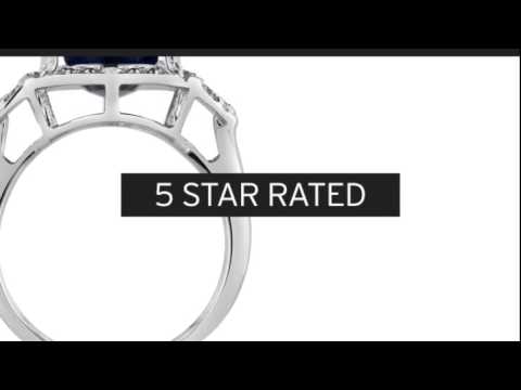 7ct Oval Sapphire and Diamond Ring - SuperJeweler.com