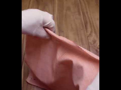Stripe Light Orange Pure Cotton 80 GSM Handwoven Fabric — video