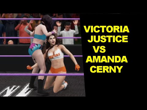 WWE 2K18 Victoria Justice vs Amada Cerny - Extreme Knockout