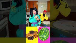 Chocolate cake vs red chilli ice cream challenge #Shorts