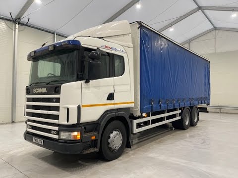 FX51 JTV - Scania P94 310 10 Tyre Rear Lift Curtainsider | Law Truck Centre UK