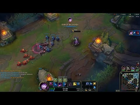 [LoL] Patch 8.5 Mid Morgana Vs Katarina (First Blood!!)