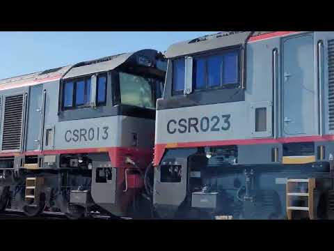 SCT Triple Diesel Locomotive Freight Train #trains #trainspotting #trainspotter #diesellocomotive
