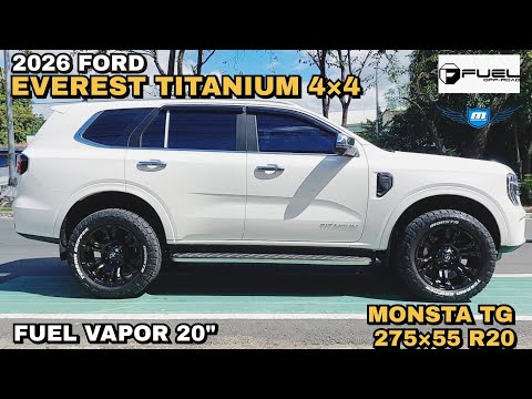 2026 Ford Everest Titanium 4x4 | Fuel Vapor 20\" | Monsta Terrain Gripper 275x55 R20 @RNH Tire Supply