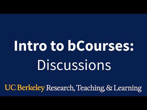 Berkeley Bcourses