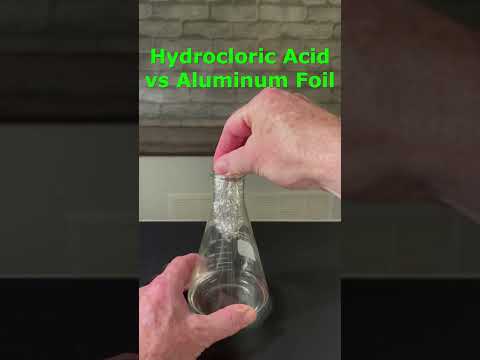 Hydrochloric Acid vs Aluminum Foil: A Super Cool Single Replacement Reaction