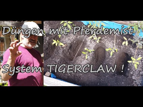 Düngen mit Pferdemist System TIGERCLAW