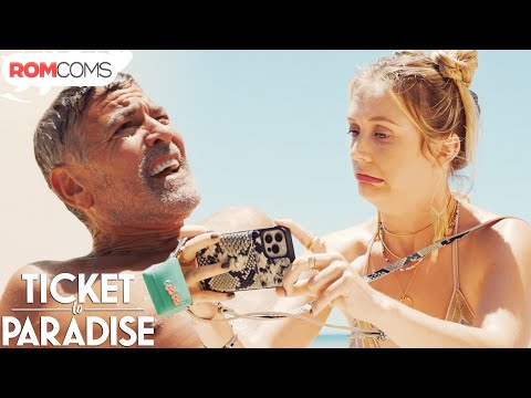 George Clooney Attacked by Dolphins?! | Ticket to Paradise | RomComs