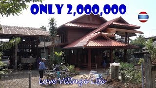 Thai Teak Wood Houses Ban Tham Village Northern Thailand