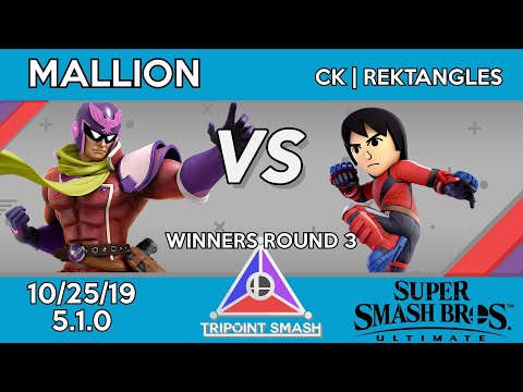 Tripoint Smash 83 - Winners Round 3 - Mallion(Captain Falcon) Vs. cK | Rektangles(Mii Brawler)