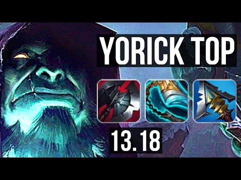 YORICK vs JAX (TOP) | Rank 5 Yorick, 2.8M mastery, 2600+ games | KR Grandmaster | 13.18