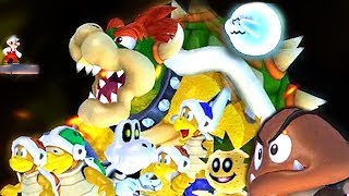 What Happens When Mario Goes Up Against All Enemies in The Final Boss of NSMBW?
