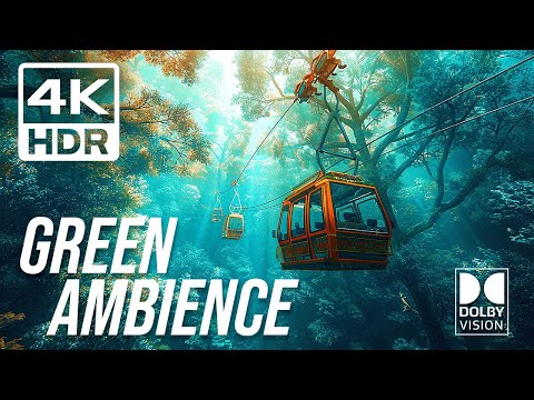 Green AMBIENCE DOLBY VISION 4K HDR 60fps - So Real You'll Forget You're Inside