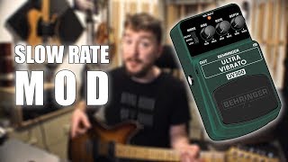 Video thumbnail for Behringer UV300 Ultra Vibrato SLOW RATE MOD by GuitarGAS