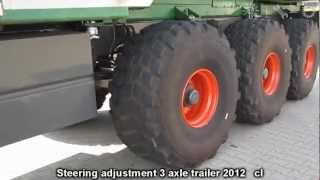 preview picture of video 'Steering 3 Axles Trailer'