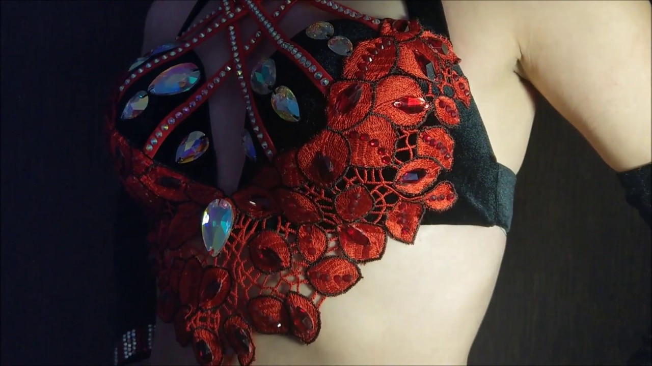 Black and Red Special Design Belly Dance Costume