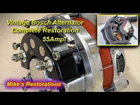 Vintage Bosch 55Amp Alternator Complete Restoration!