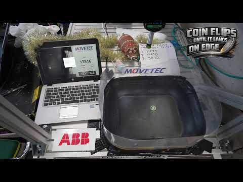 24/7 Robot Flipping a Coin Until It Lands on Its Edge