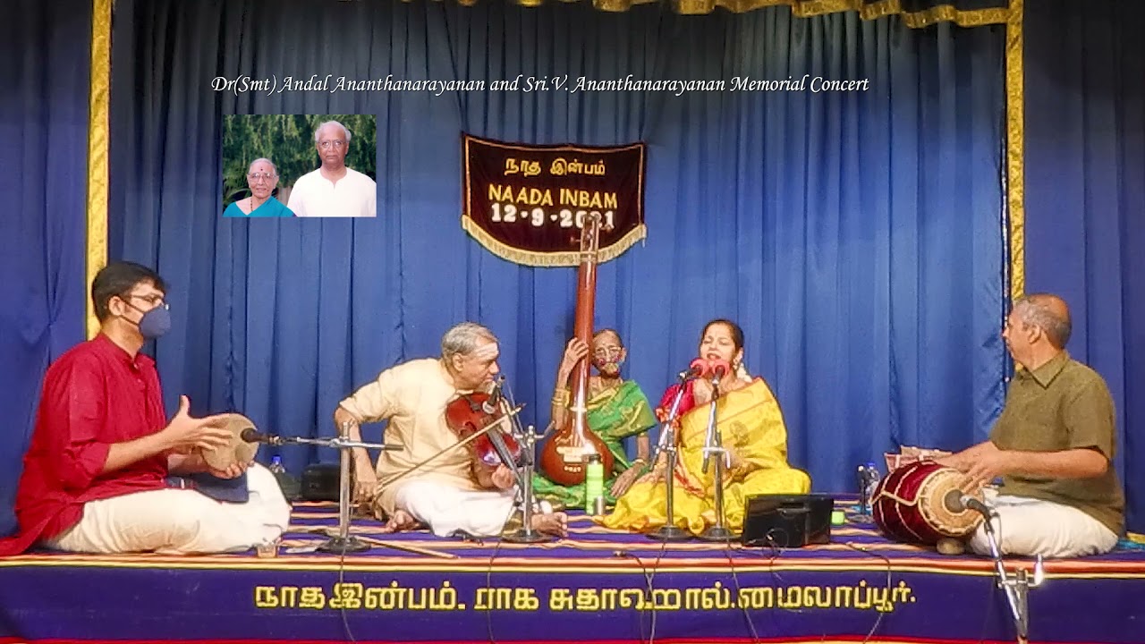 Vidushi K.Gayatri Prasanna for Smt & Sri V.Ananthanarayanan Memorial Concert, Naada Inbam.