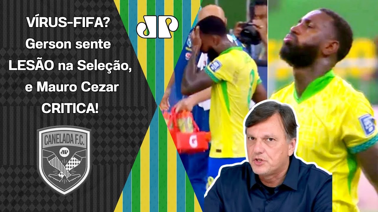 "ISSO É BIZARRO!!! E SE REPETE HÁ MUITO TEMPO!" Gerson SE MACHUCA na Seleção, e Mauro Cezar CRITICA!