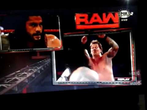 Roman Reigns vs Chris Jericho Raw 02/01/16 Fox Sports 2