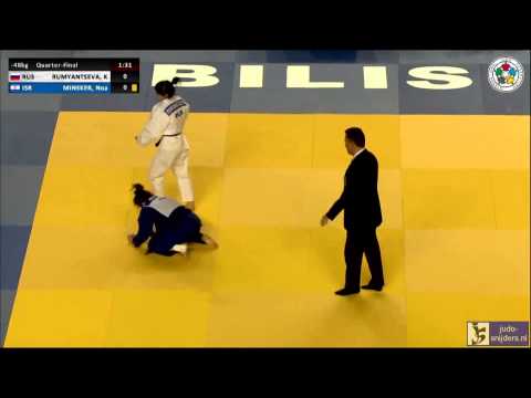 Judo 2014 Grand Prix Tbilisi: Rumyantseva (RUS) - Minsker (ISR) [-48kg] QF