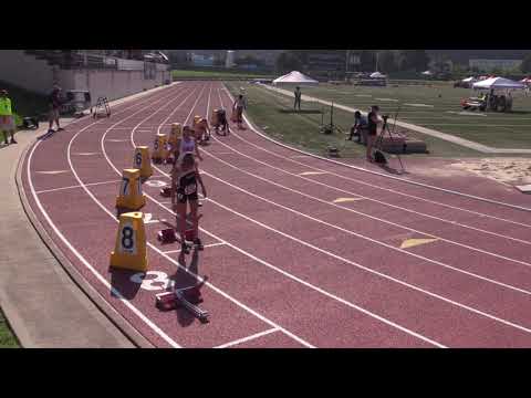 200m hurdles prelims heat 2 13-14 girls - 2019 USATF National Youth Outdoor Championships