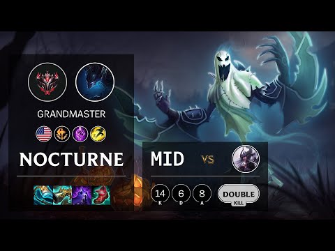 Nocturne Mid vs Syndra - NA Grandmaster Patch 11.7