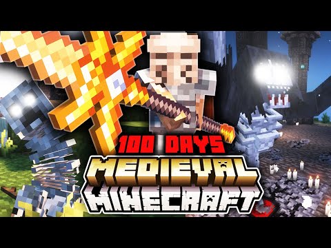 We Survived 100 Days in a MEDIEVAL WORLD in Modded Minecraft