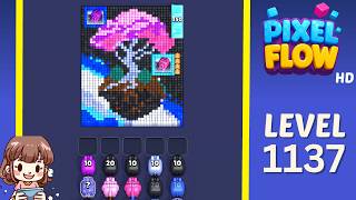 Pixel Flow Level 1137 Solution Walkthrough