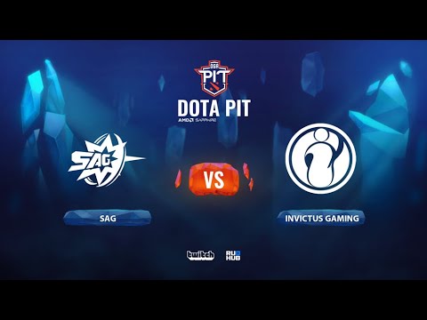 SAG vs Invictus Gaming, OGA Dota PIT Season 2: China, bo3, game 1 [4ce]