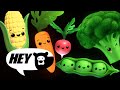 Hey Bear Sensory - Funky Veggies! - Fun Dance Animation with Music- Baby Sensory