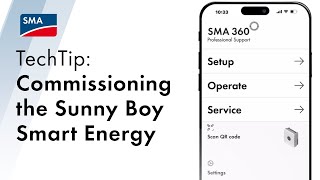 TechTip: Commissioning the Sunny Boy Smart Energy (US) with the SMA 36